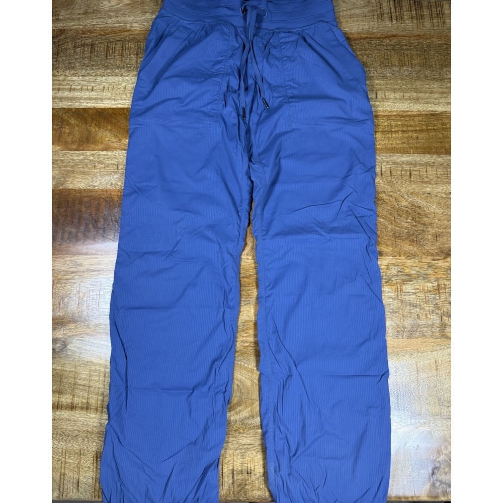 Lululemon Dance Studio Pants Womens 6 Blue Mid Rise Drawstring Jogger 30"